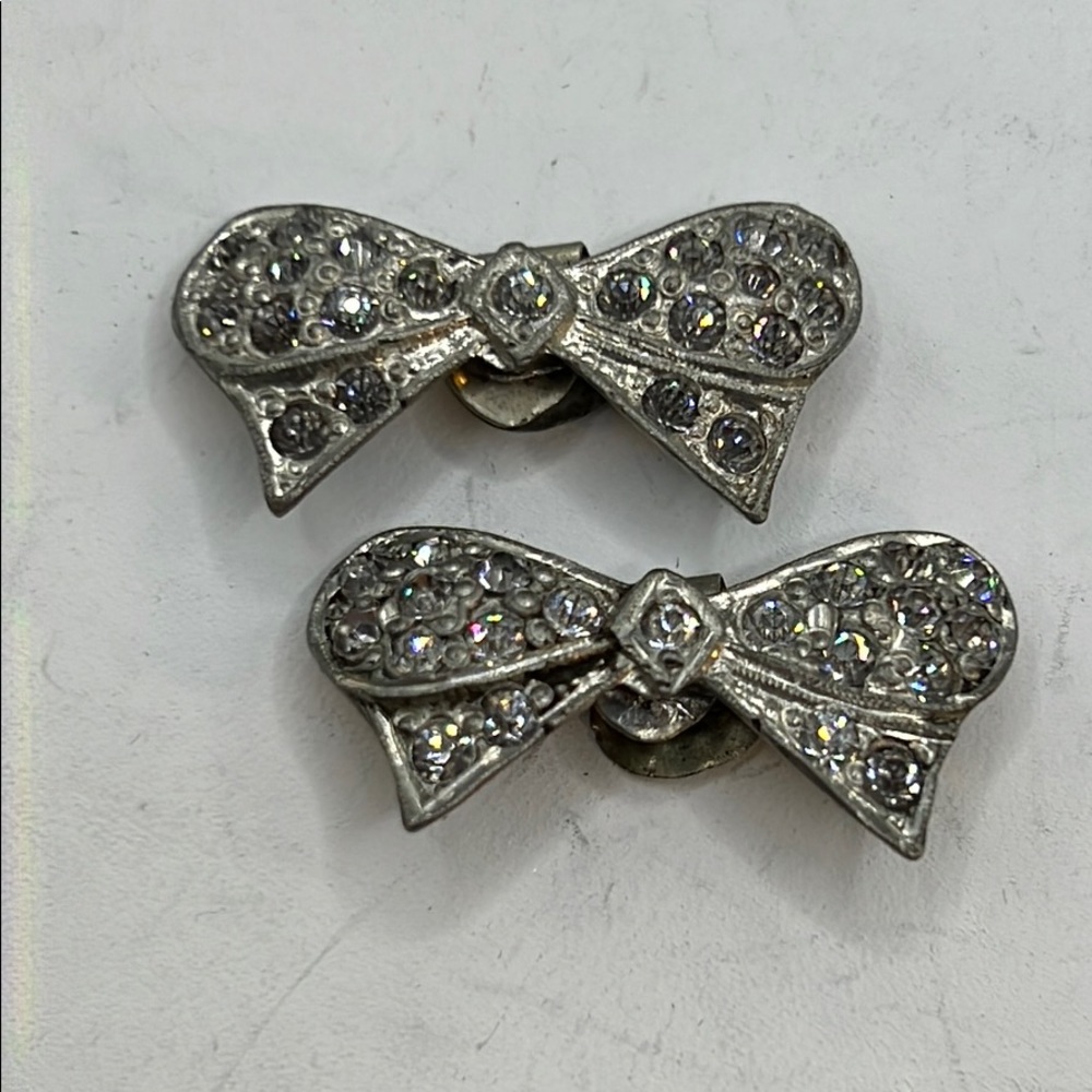 Art Deco AB rhinestone shoe clips